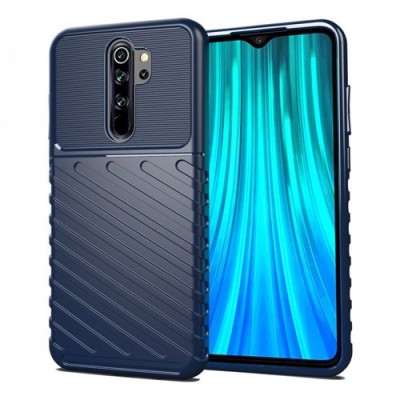 Thunder Case Flexible Tough Rugged Cover TPU Case for Xiaomi Redmi 9 Μπλε