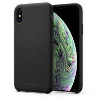 Spigen Θήκη Silicone Fit iPhone Xs Max Μαύρο