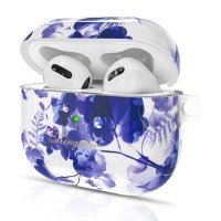 Kingxbar Blooming Pods Case for AirPods 3 with Swarovski crystals purple