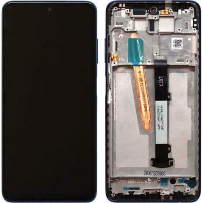 Display +Frame for Xiaomi Poco X3 blue OEM