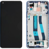 Display Unit + Frame for Xiaomi Mi 11 Lite 4G bubblegum blue OEM