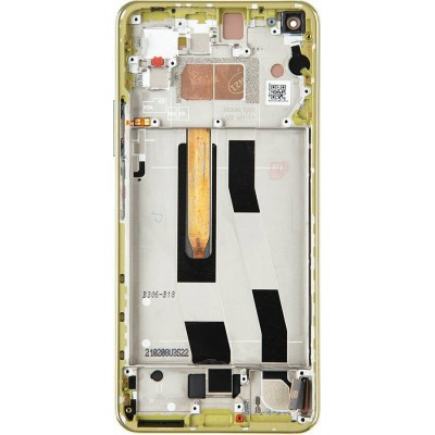 Display Unit + Frame for Xiaomi Mi 11 Lite 5G citrus yellow OEM
