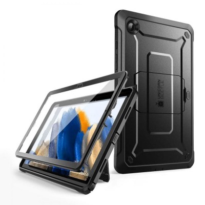 Supcase Unicorn Beetle Pro Flip Cover Stand / Ανθεκτική Μαύρο (Galaxy Tab A8)