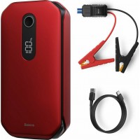 Baseus Φορητός Εκκινητής Μπαταρίας Αυτοκινήτου 12V με Φακό Super Energy Power Starter 12000 mAh 12V (1000A/600A) Κόκκινο