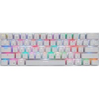 Motospeed CK62 RGB Ασύρματο Gaming Μηχανικό Πληκτρολόγιο 60% με Outemu Blue διακόπτες και RGB φωτισμό (Ελληνικό) Λευκό