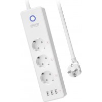 Gosund P1 Πολύπριζο Ασφαλείας 3 Θέσεων με Διακόπτη και 3 USB Λευκό