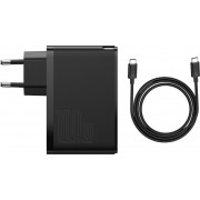Baseus Φορτιστής Χωρίς Καλώδιο με 2 Θύρες USB-A και 2 Θύρες USB-C 100W Quick Charge 4+ Μαύρος (CCGAN2P-L01)