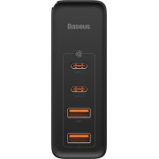 Baseus Φορτιστής Χωρίς Καλώδιο με 2 Θύρες USB-A και 2 Θύρες USB-C 100W Quick Charge 4+ Μαύρος (CCGAN2P-L01)