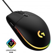 Logitech G203 Lightsync RGB Gaming Ποντίκι 8000 DPI Μαύρο