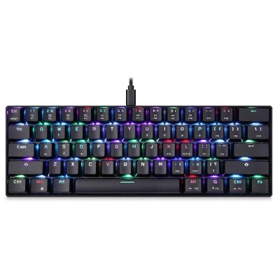 Motospeed Κ61 Gaming Μηχανικό Πληκτρολόγιο 60% με Kailh Box Black διακόπτες και RGB φωτισμό (Ελληνικό)