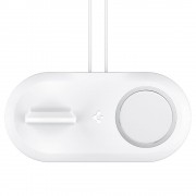 Spigen MAGFIT DUO Apple MAGSAFE & Apple Watch CHARGER STAND WHITE