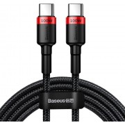 Baseus Cafule Braided USB 2.0 Cable USB-C male - USB-C male Κόκκινο 2m (CATKLF-AL91)