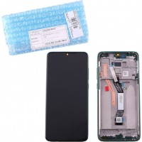 Γνήσια Οθόνη LCD και Μηχανισμός Αφής με Πλαίσιο για Xiaomi Redmi Note 8 Pro 56000400G700 Πράσινο (Service Pack)