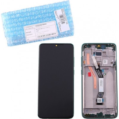 Γνήσια Οθόνη LCD και Μηχανισμός Αφής με Πλαίσιο για Xiaomi Redmi Note 8 Pro 56000400G700 Πράσινο (Service Pack)