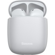 Baseus W04 Earbud Bluetooth Handsfree Ακουστικά με Αντοχή στον Ιδρώτα και Θήκη Φόρτισης Λευκά