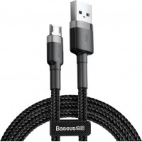 Baseus Cafule Braided USB 2.0 to micro USB Cable Γκρι 0.5m (CAMKLF-AG1)