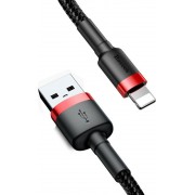 Baseus Cafule Braided USB to Lightning Cable Κόκκινο 3m (CALKLF-R91)