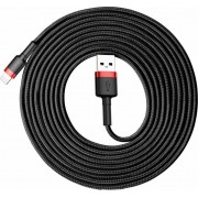 Baseus Cafule Braided USB to Lightning Cable Κόκκινο 3m (CALKLF-R91)
