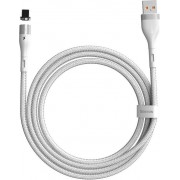 Baseus Braided / Magnetic USB to Lightning Cable Λευκό 1m (CALXC-K02)