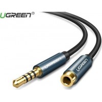 Ugreen adapter cable extension AUX mini jack 3.5 mm 2m blue (AV118)