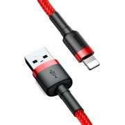 Baseus Braided USB to Lightning Cable Κόκκινο 2m (CALKLF-C09)