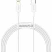 Baseus USB 2.0 Cable USB-C male - Lightning Λευκό 1,5m (CATLYS-B02)