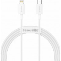 Baseus USB 2.0 Cable USB-C male - Lightning Λευκό 1,5m (CATLYS-B02)