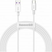 Baseus Superior USB 2.0 Cable USB-C male - USB-A male Λευκό 2m (CATYS-A02)