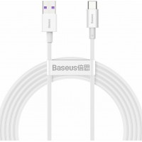Baseus Superior USB 2.0 Cable USB-C male - USB-A male Λευκό 2m (CATYS-A02)