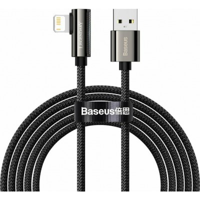 Baseus Legend Angle (90°) / Braided USB to Lightning Cable Μαύρο 2m