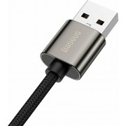 Baseus Legend Elbow Braided / Angle (90°) USB 2.0 Cable USB-C male - USB-A male Μαύρο 2m (CATCS-C01)