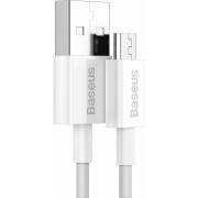 Baseus Superior Series Regular USB 2.0 to micro USB Cable Λευκό 1m (CAMYS-02)