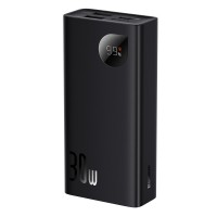  Baseus Adaman2 power bank with digital display 10000mAh 30W 2 x USB / 1x USB Type C Power Delivery Quick Charge SCP black (PPAD040001)