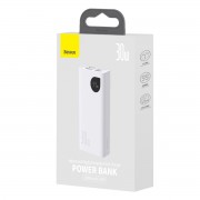  Baseus Adaman2 power bank with digital display 10000mAh 30W 2 x USB / 1x USB Type C Power Delivery Quick Charge SCP white (PPAD040002)