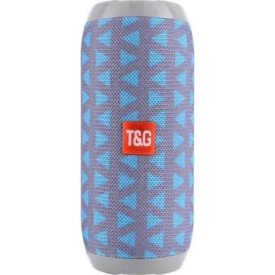 T&G TG-117 Ηχείο Bluetooth 5W με Ραδιόφωνο και διάρκεια μπαταρίας έως 4 ώρες Grey/Blue