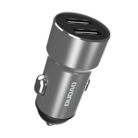 Dudao Φορτιστής Αυτοκινήτου 3.4A Universal Smart Car Charger 2x USB Ασημί (R6 silver)