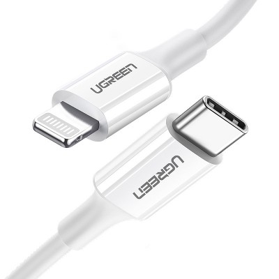 Ugreen MFi USB Type C cable - Lightning 3A 2m white (US171)