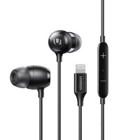 Ugreen MFI wired in-ear headphones with 1.15m Lightning connector black (EP104)