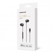 Ugreen MFI wired in-ear headphones with 1.15m Lightning connector black (EP104)