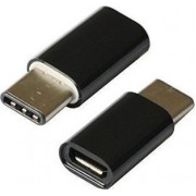 Forever USB-C male - micro USB female adapter Μαύρο