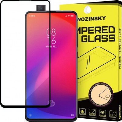 Wozinsky Tempered Glass Full Glue Super Tough Screen Protector Full Coveraged with Frame Case Friendly for Xiaomi Mi 9T Pro / Mi 9T Μαύρο