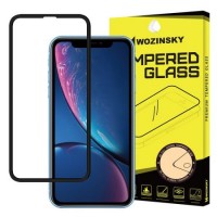 Wozinsky PRO+ Tempered Glass 5D Full Glue Super Tough Screen Protector Full Coveraged with Frame for iPhone XR / iPhone 11 black
