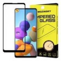 Wozinsky Tempered Glass Full Glue Super Tough Screen Protector Full Coveraged with Frame Case Friendly for Samsung Galaxy A21S μαύρο