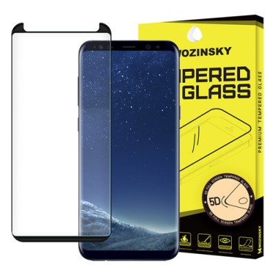 Wozinsky 5D Full cover Tempered glass 0.3mm 9H για Samsung Galaxy S8 G950 Μαύρο