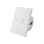 Sonoff T1EU2C-TX touch Wi-Fi wireless wall smart switches white + RF 433 (IM190314013)