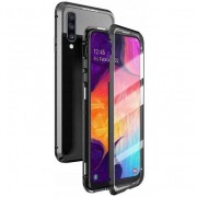 Case SAMSUNG GALAXY A32 5G 3in1 Double Magnetic 360° Aluminium & Glass black