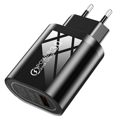 Nemo Wall Charger 1x USB QC 3.0 (BK377) black