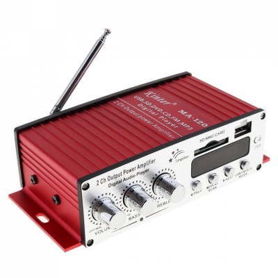 Kinter MA-120 12V 2 Channel Mini Digital Audio Ραδιοενισχυτής με τηλεχειριστήριο (Δεν πειρέχεται τροφοδοτικό)