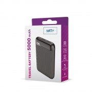Setty power bank 5000 mAh LCD black (GSM106101)
