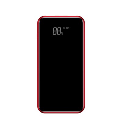 Baseus Bracket Wireless Charger Power Bank Qi 8000 mAh with Wireless Charging and Pull-Type Support red (PPALL-EX09)
